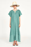 Vienna Pintuck Dress in Teal Stitch | Dresses | M.C shop