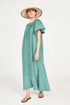 Vienna Pintuck Dress in Teal Stitch | Dresses | M.C shop