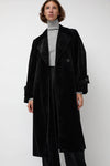 épingler Trigonal Fall Coat in Black Velvet