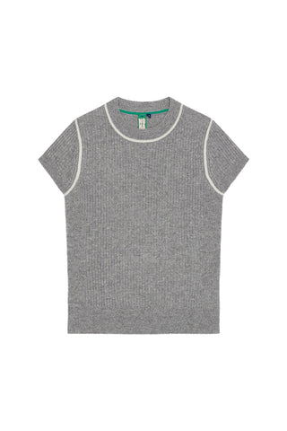 NONAME FINE RIB BABY TEE