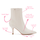 Mini Kate Boot In Ivory Leather