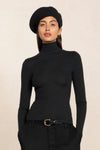 RUMER FITTED CASHMERE TURTLENECK