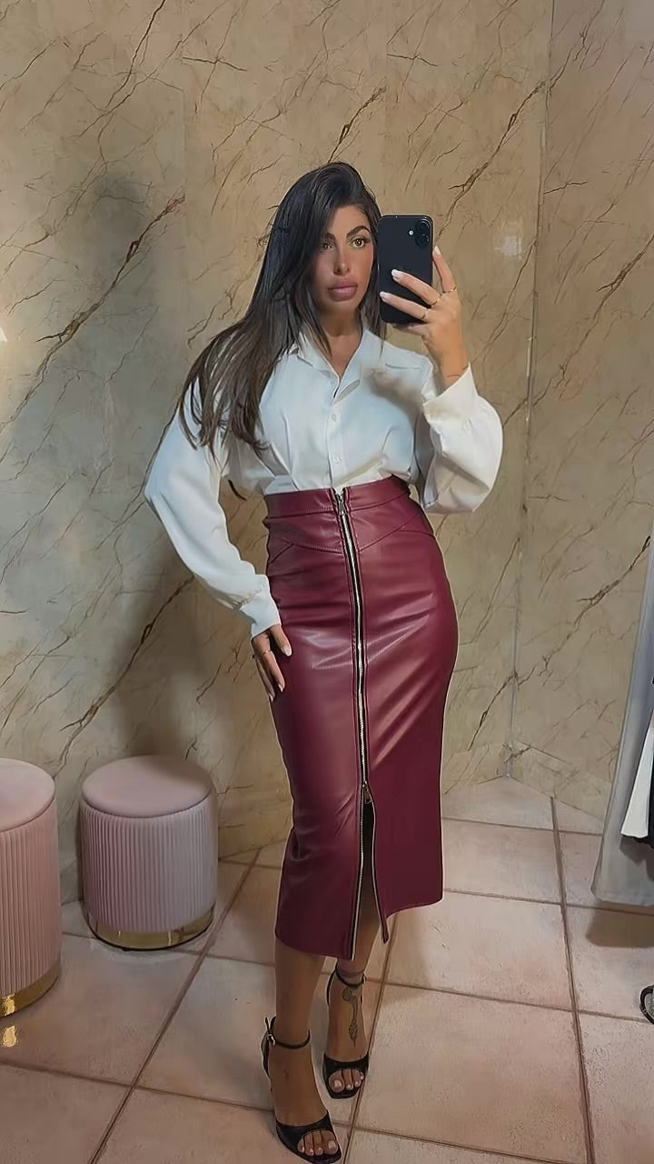 Gonna Ecopelle Zip